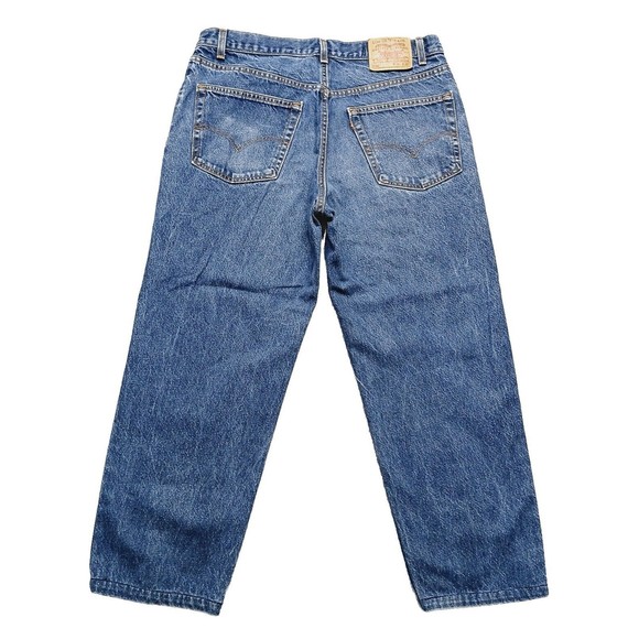 Vintage Levi's 550 Relaxed Fit Men's Red Tab Jeans Size 38x27 USA Made '01